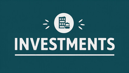 Above an icon representing investments, the word 'Investments' is written.