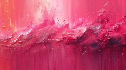 Pink airbrush abstract painting
