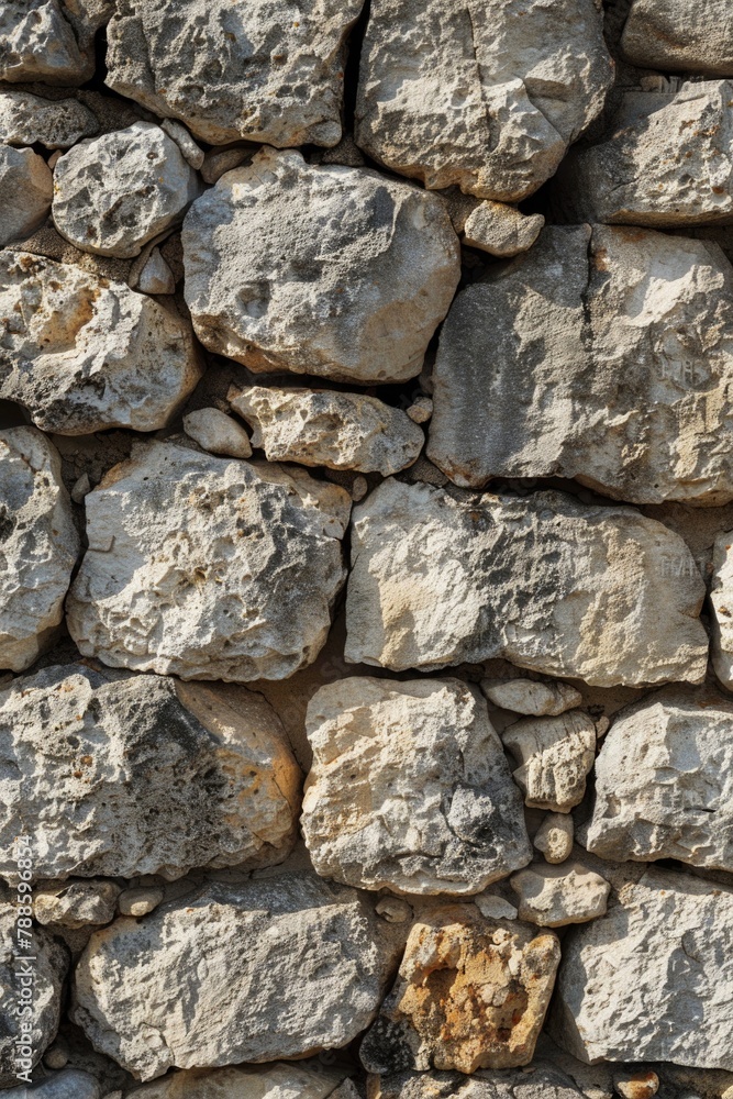 Poster Detailed view of a textured rock wall, perfect for background use