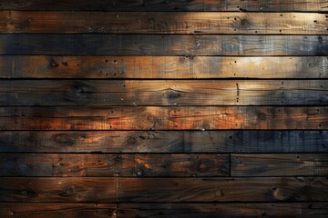 Close up of a wooden wall with a fire hydrant, suitable for urban and industrial themes - obrazy, fototapety, plakaty