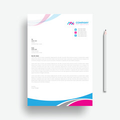 Modern Creative & Clean business style letterhead bundle of your corporate project design.set to print with vector & illustration. corporate letterhead 