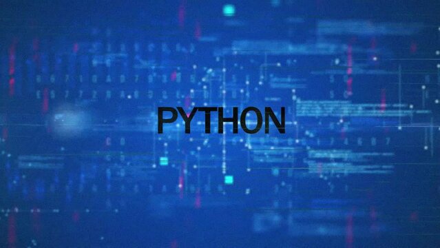 Python Word Tech Background Si-Fi