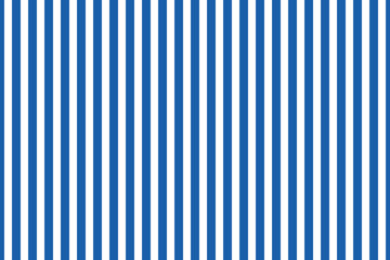 Striped background with vertical straight blue and white stripes. Seamless and repeating pattern. Editable vector illustration. eps 10