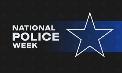 National Police Week background. Poster, card, banner and background - 788601097