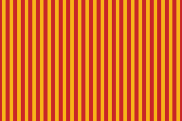 Obraz premium Vertical red and yellow stripes background. Seamless and repeating pattern. Editable template. Vector illustration. eps 10