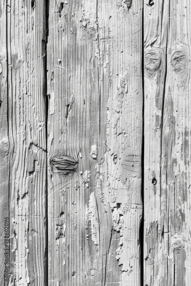 Poster a simple black and white photo of a wooden fence. suitable for various design projects