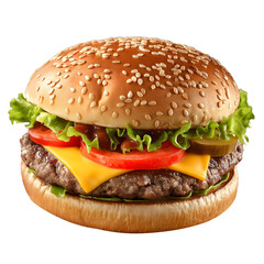 Sesame Seed Bun Classic Cheeseburger