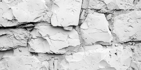 A black and white photo of a cracked wall. Perfect for architectural or construction concepts