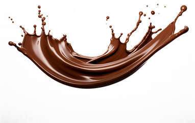 Dynamic Dark Chocolate Splash