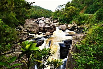 Andriamamovoka Falls - a waterfall on the Namorona River in the Vatovavy region, near Ranomafana...