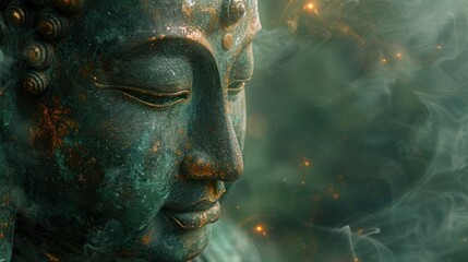 Close Up of a Buddha Statue