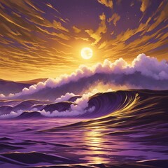 sunset over the ocean