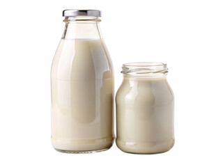 a bottle of milk isolated on transparent background, element remove background, element for design