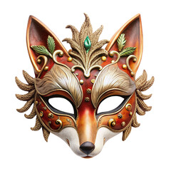 animal masquerade mask isolated on transparent background, element remove background, element for design