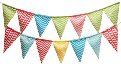 Obraz premium chevron bunting isolated on transparent background, element remove background, element for design