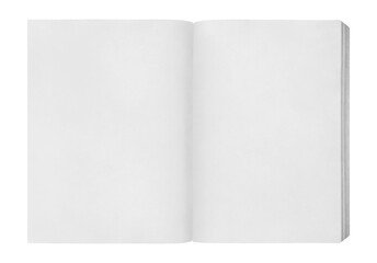 Blank open book png sticker, transparent background