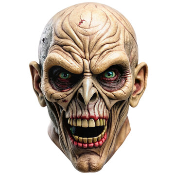 ghoul mask isolated on transparent background, element remove background, element for design