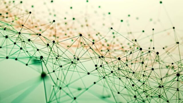 A photograph showcasing a background adorned with blue and white colors, featuring intricate lines and dots, Linear representation of a network topology