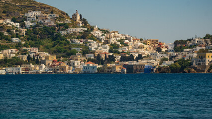 Fototapeta na wymiar Village grec d'Aghia Marina à Leros Grèce