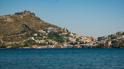 Village grec d'Aghia Marina à Leros Grèece