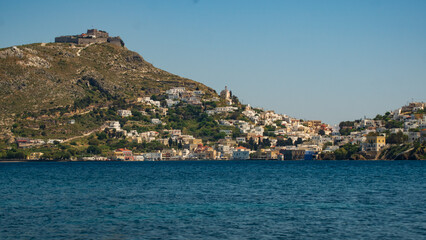 Fototapeta na wymiar Village grec d'Aghia Marina à Leros Grèece