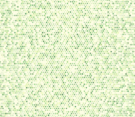 Mosaic background. Multicolored geometric elements of varied size. Plain hexagon frames. Small hexagon shapes. Tileable pattern. Seamless vector illustration.