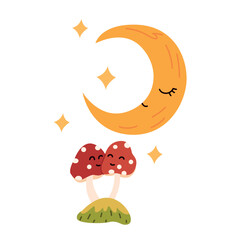 fly agaric mushrooms. fly agarics, mushrooms vector illustration on a white background