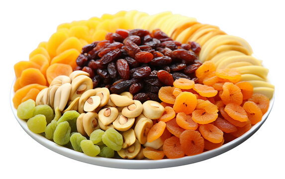 Mixed Dry Fruit with Transparent Background
