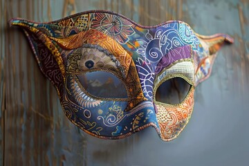 Handmade fabric masks with unique patterns