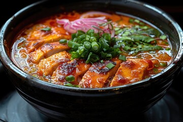 Chicken tikka curry in the kitchen table professional advertising food photography