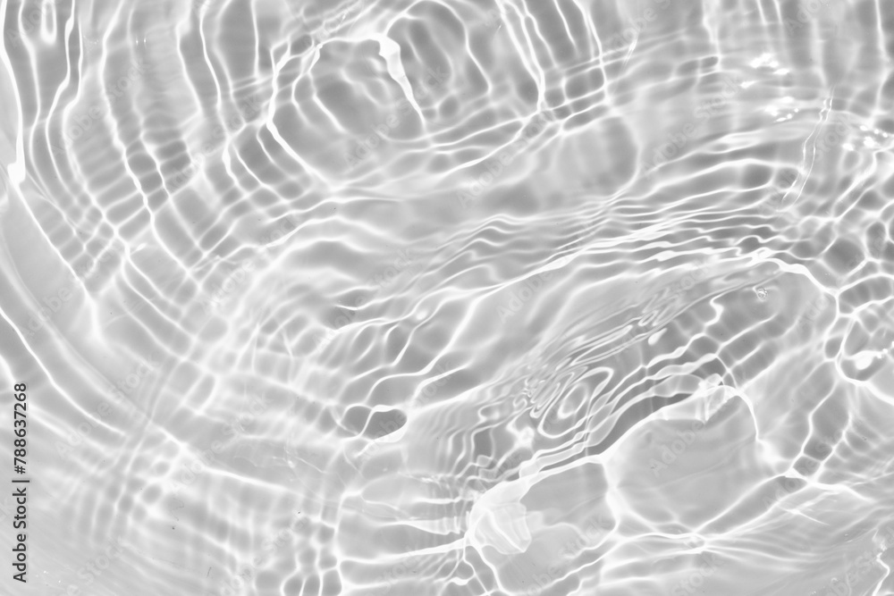 Wall mural white water ripple surface