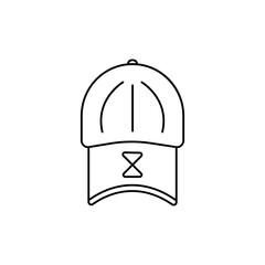 Simple cap line icon  vector illustration isolate on white background for web.