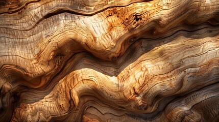 Eucalyptus Deglupta. A close-up studio photo of a wooden texture with rich, deep grains and knots