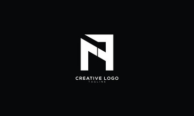 NA AN Abstract initial monogram letter alphabet logo design