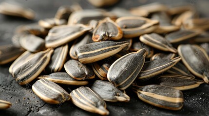 close-up of sunflower seeds