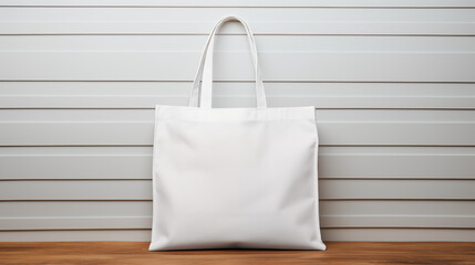 Tote bag blanc, sac en coton. Mock-up pour branding, merchandising, business. Entreprise, travail. Marque, logo. Pour conception et cr&eacute;ation graphique.