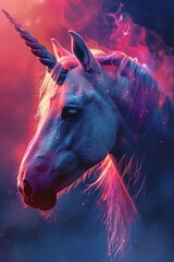 Obraz na płótnie Canvas Unicorn Union Create an image of unicorns practicing yoga, their horns glowing with inner light as they merge with the shimmering magic of their surroundings 8K , high-resolution, ultra HD,up32K HD
