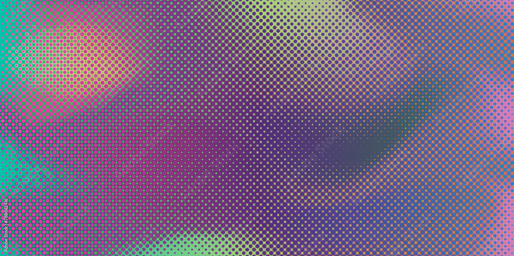 Fototapete modern seamless colorful abstract gradient halftone background pop art texture in vector illustratio