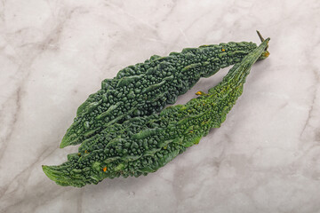 Raw green exotic Bitter melon