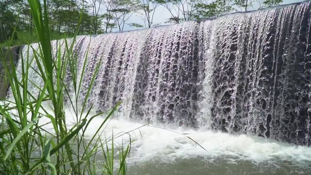Large sabo dam with a six-level dam and is now fed by clear river water from the foot of the mountain. Sabo Dam functions to stem the flow of cold lava when the volcano erupts