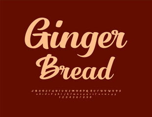 Vector promo sign Fast Delivery. Green Alphabet Letters and Numbers set. Bright modern Font