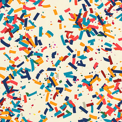 seamless pattern with colorful confetti