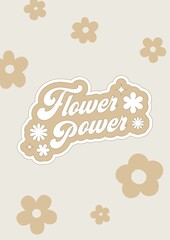 70s 60s Retro Brown background, Modern Summer Digital Paper, Seventies Hippie Summer Groovy Background, Wall Poster background print