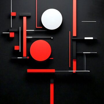 Ein geometrisches Gedicht. Plakatkunst, Futurismus, Avantgarde, polygonale Strukturen. Abstrakter Hintergrund 3.