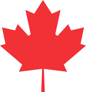 recommend clip art: Maple leaf icon. Canada flag flat vector symbol maple leaf clip art. Red maple leaf isolated on transparent background. Autumn leaf Canadian logotype sign.