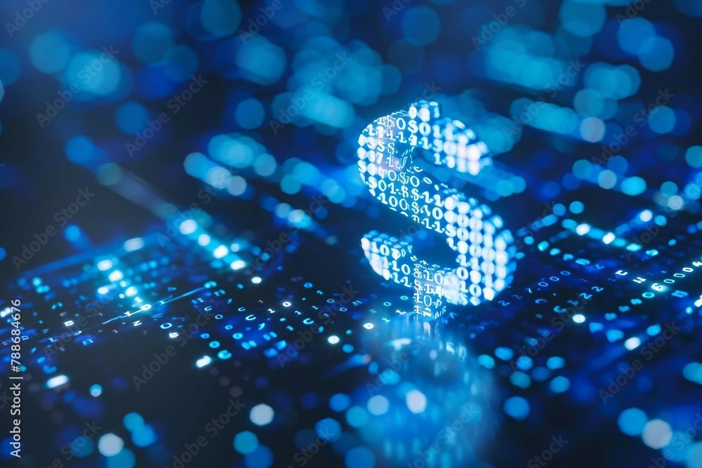Poster digital blue dollar 