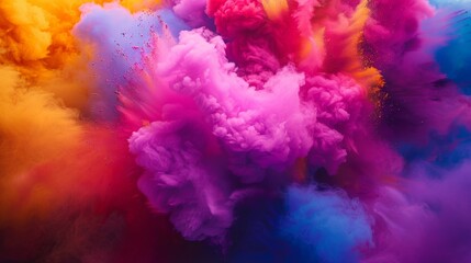 Fototapeta premium Holi festival in india, Dynamic Color Splash Background in Vibrant