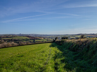 view of Cornish countryside. 