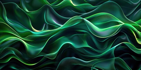 Abstract 3d luxury premium background, colorful flowing curved waves, golden accent, lighting effect - 788692004
