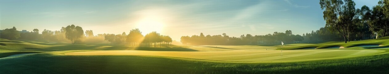 Golden Sunrise on Golf Course